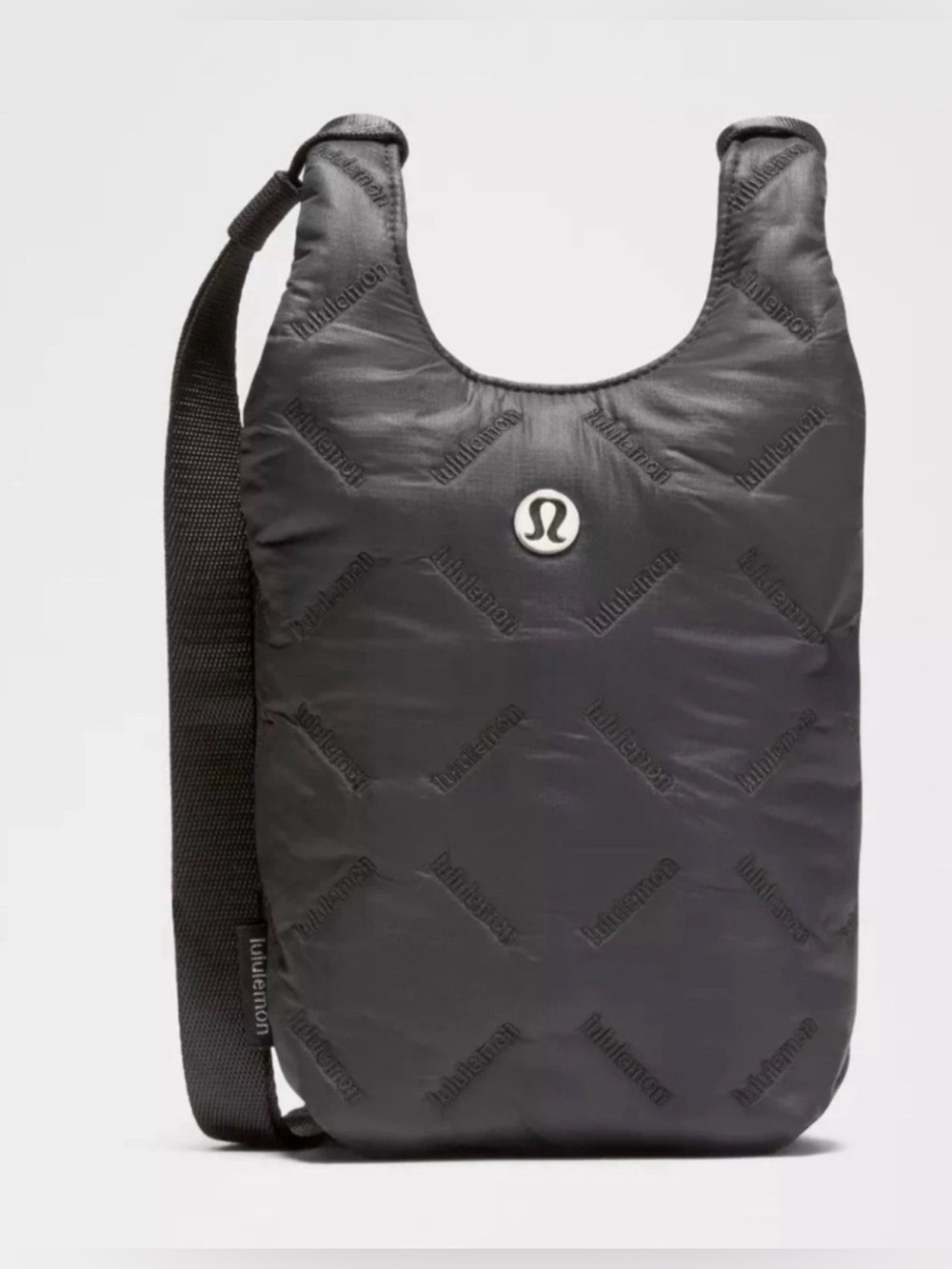 lululemon athletica Black Quilted Crossbody Messenger